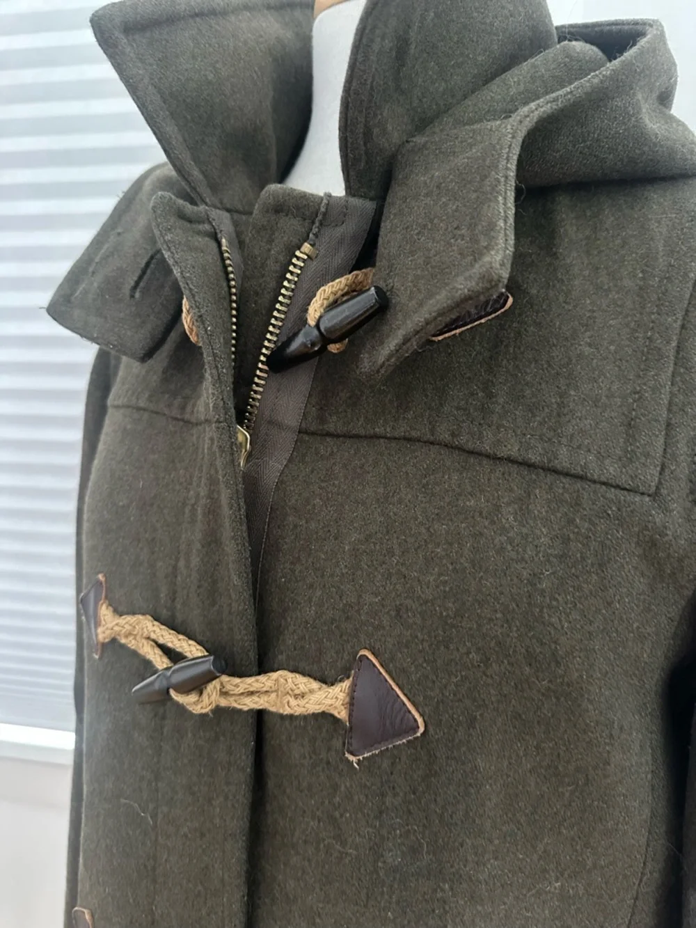 J. Crew Olive Wool Coat - Picture 4 of 5